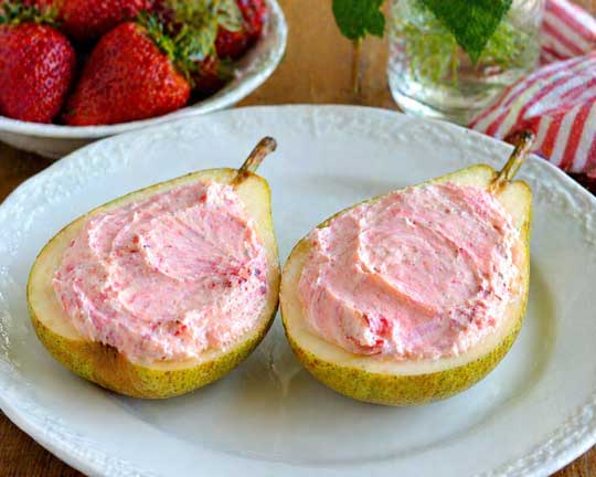 pears stuffed cream cheese