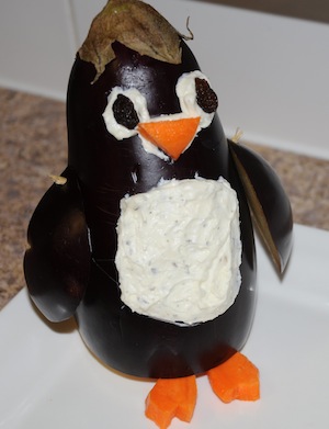 eggplant penguin