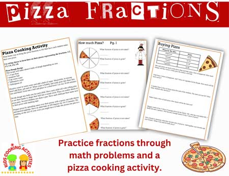Pizza fractions math activity