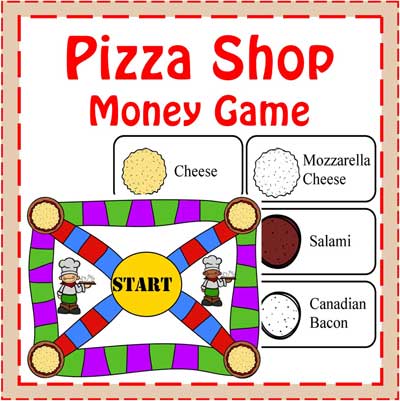 Pizza money game for kids