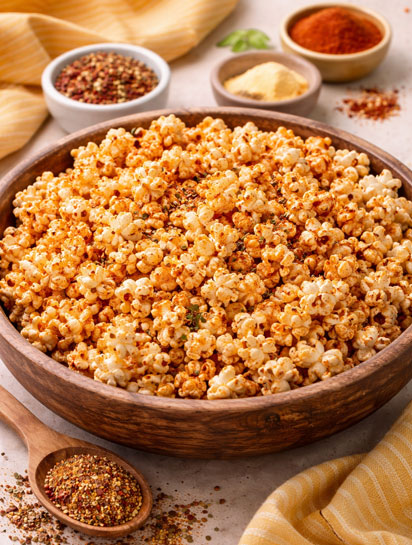 cajun flavored popcorn- chgt