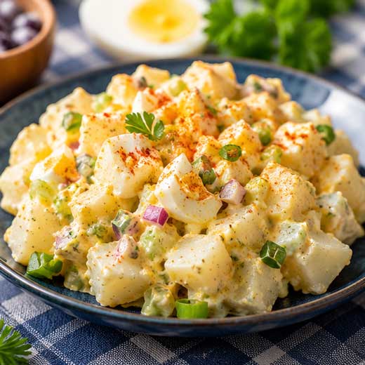 Classic potato and egg salad