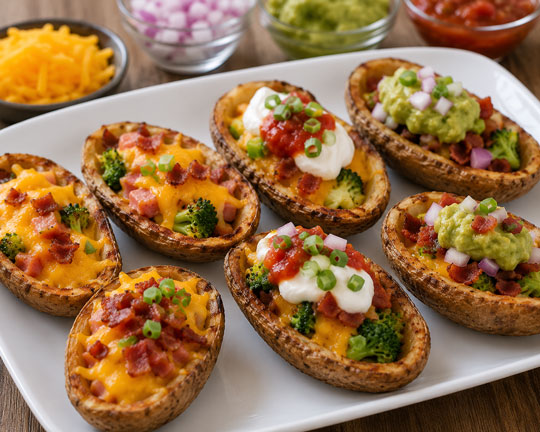 Loaded potato skins
