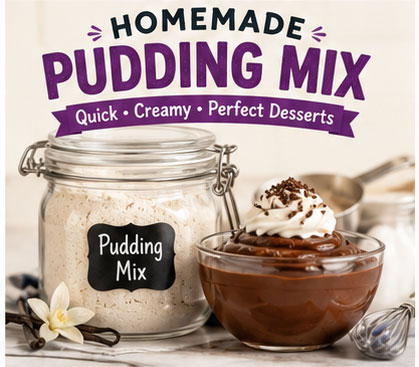 Homemade vanilla pudding