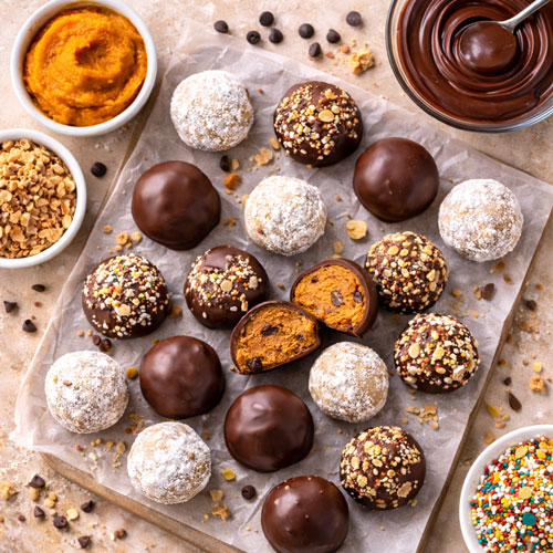 pumpkin truffles- CHGT