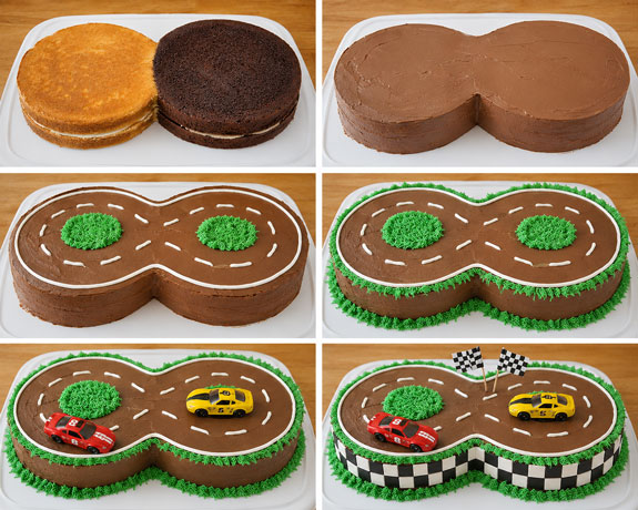 Racetrack birthday cake