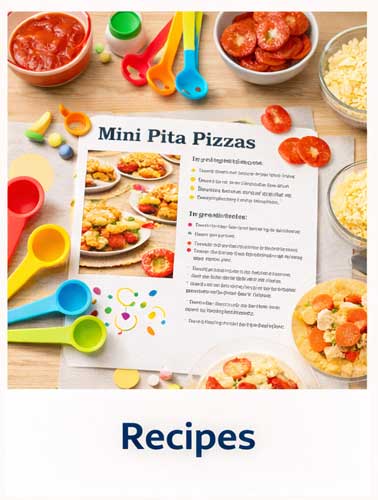 Recipe index and easy recipes for kids