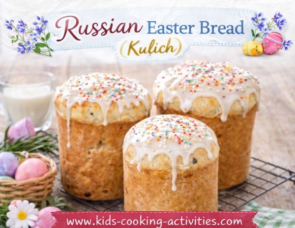 Russian Easter bread (kulich-style) sweet yeast bread with raisins-chgt