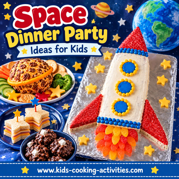 Space dinner party ideas for kids