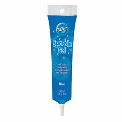 blue cake sparkle gel