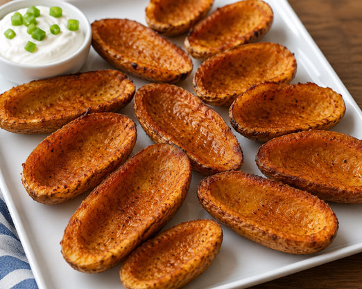 Crispy potato skins