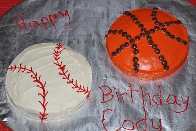 sport ball cakes