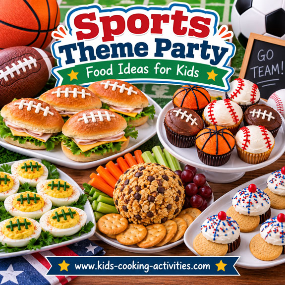 Sports theme party food ideas for kids