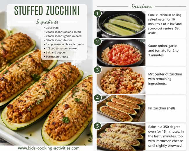 Stuffed zucchini