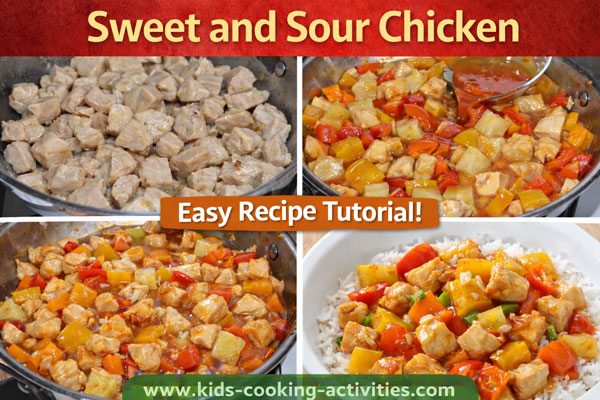 sweet and sour chicken plated - KCA