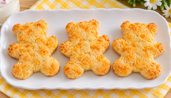 Teddy Bear Cheese Biscuits