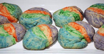 tie dye cookies