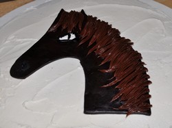 horse fondant cake