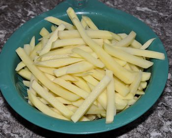 potato fries cut
