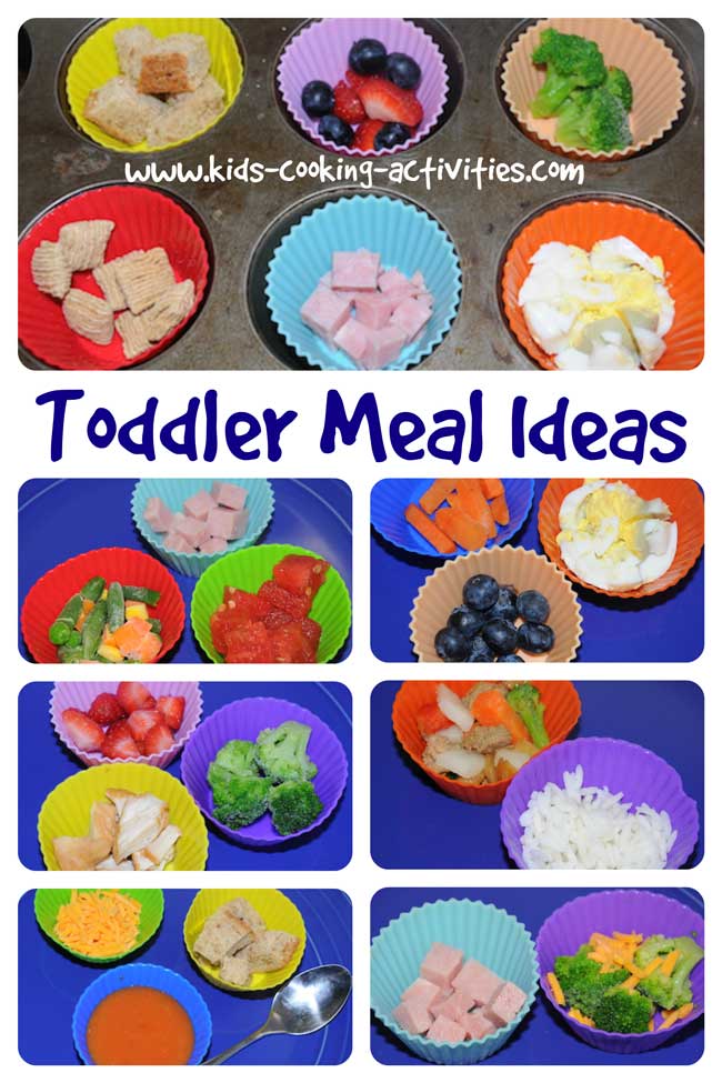 toddler meal ideas in silcone cups
