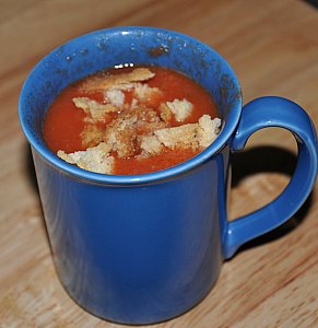 Homemade tomato soup