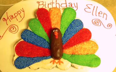 turkey cupcake cake