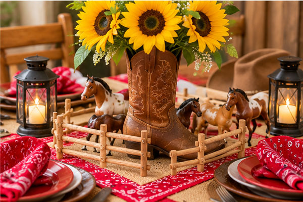 Western Party Table party ideas for kids