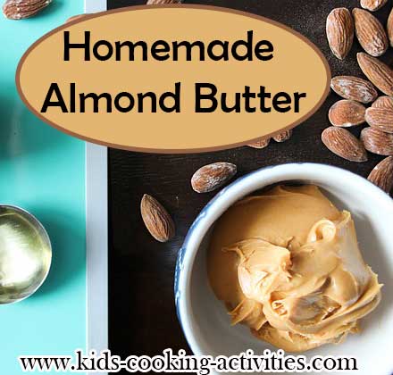 Making homemade almond butter