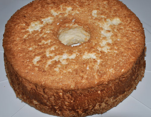 angel food cake baked