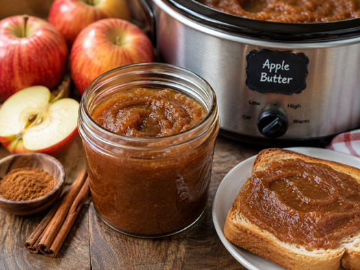 Homemade crockpot apple butter