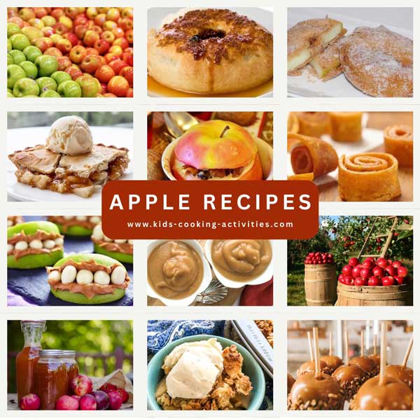 apple recipes collage