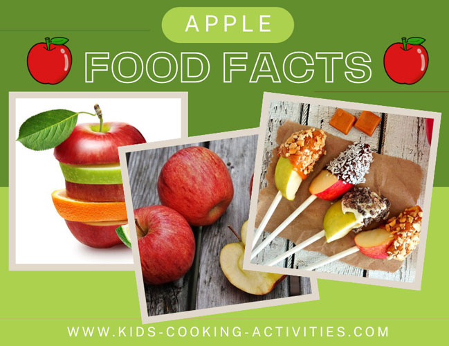 apple food facts page picture of red apples with green