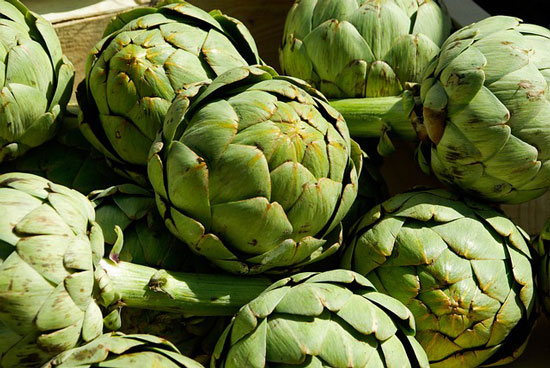 bowl of artichokes