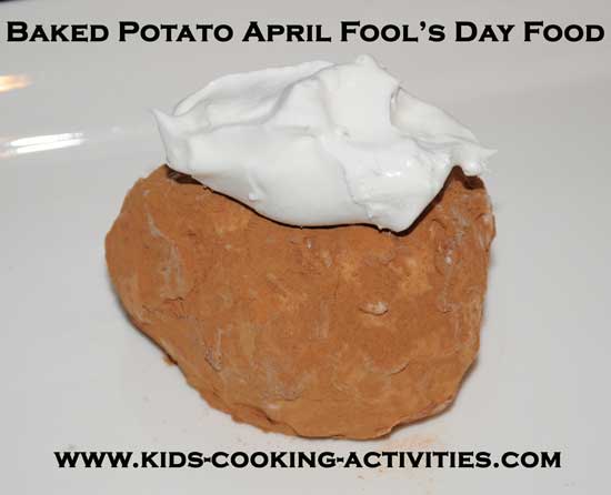 Baked potato april fool's