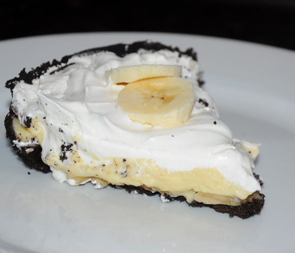 slice banana pie