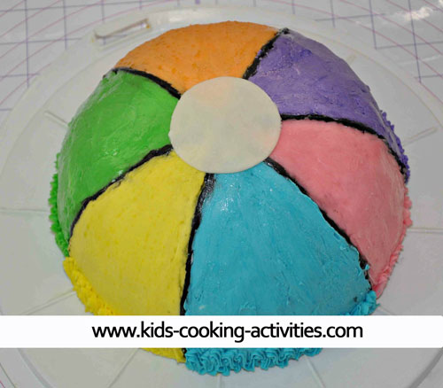 beach ball cake