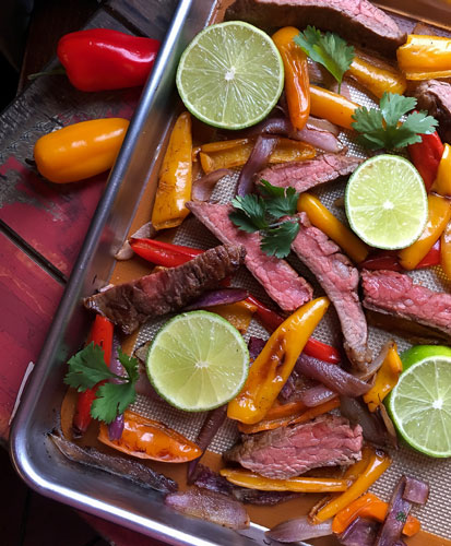 fajitas sheet pan meal