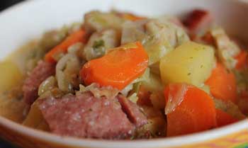 beef stew in a bowl