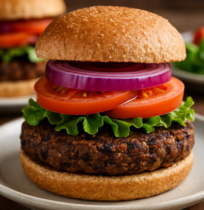 black bean burger