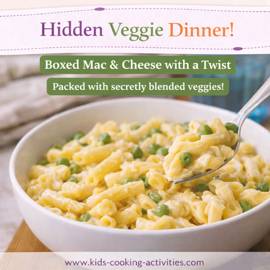 boxed mac and cheese with hidden squash puree - chgt