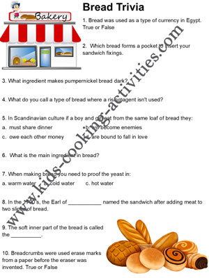 food groups worksheet