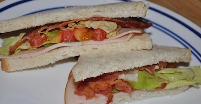 bacon tomato ham sandwich
