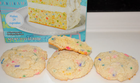 funfetti cake mix cookies