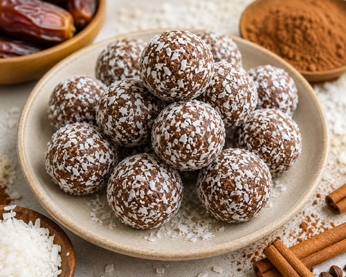 Easy carob snack balls
