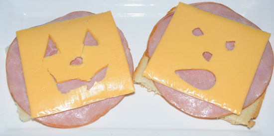 jack o lantern sandwich