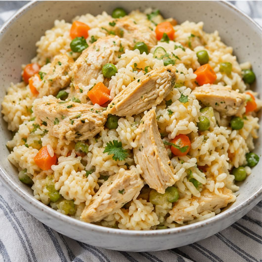 Chicken and rice dinner