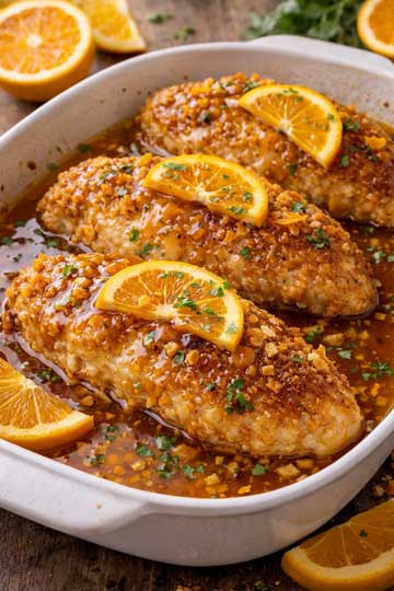 Honey orange chicken