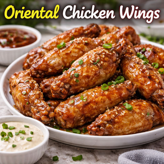 baked oriental chicken wings - CHGT