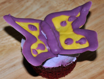 butterfly cupcake