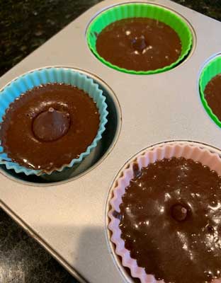 chocolate kiss cupcakes